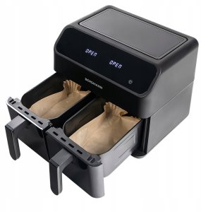 Frytkownica beztłuszczowa BERGMANN Frytkownica Beztłuszczowa Dwukomorowa 8L AIR FRYER BERGMANN 10 PROGRAMÓW 10