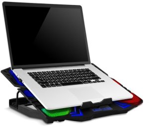 Podstawka chłodząca Evolveo EVOLVEO Ania 5RGB podkładka chłodząca do laptopa 5x wentylator podświetlenie RGB 2