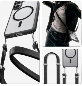 Spigen Etui Spigen Ultra Hybrid Mag MagSafe na Samsung Galaxy S26+ - przezroczysto-czarne 8