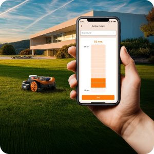 Robot koszący Worx Landroid Vision Cloud 650m2, stereo camera, RTK WR365E 13