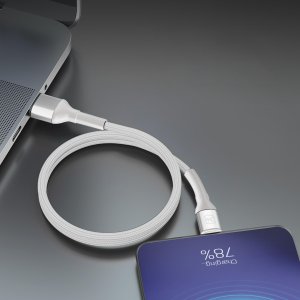 Kabel USB 3MK USB-A - USB-C 1 m Biały (3MK17772) 2