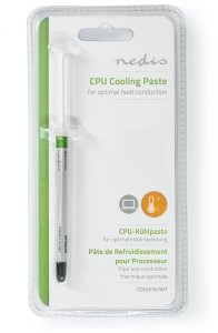 Pasta termoprzewodząca Nedis Procesora (CPU) termo pasta biała do 340 stopni C 1g 0 25-in2/W 3