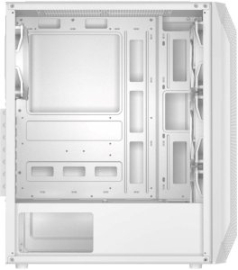 Obudowa Evolveo EVOLVEO Xenon, obudowa ATX, 4x ARGB ventilátor 120mm, przedni panel airflow mesh, biała 2