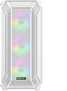 Obudowa Evolveo EVOLVEO Xenon, obudowa ATX, 4x ARGB ventilátor 120mm, przedni panel airflow mesh, biała 3