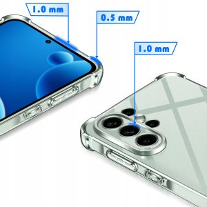 krainaGSM Etui PANCERNE Wzmacniane do Samsung S26 Ultra ANTI-SHOCK CLEAR 3