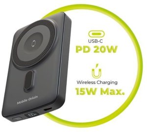 Powerbank Mobile Origin Wireless Magnetic 10000mAh Czarny 11