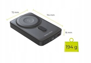 Powerbank Mobile Origin Wireless Magnetic 10000mAh Czarny 6