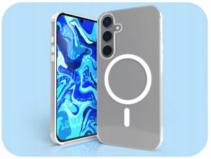 Hello Case Etui Do Magsafe Do Samsung Galaxy S24 FE (Przezroczyste, Ochronne) Szkło 2