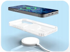 Hello Case Etui Do Magsafe Do Samsung Galaxy S24 FE (Przezroczyste, Ochronne) Szkło 4