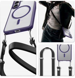 Spigen Etui Spigen Ultra Hybrid Mag MagSafe na Samsung Galaxy S26 - przezroczysto-fioletowe 8