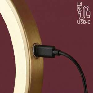 Lusterko kosmetyczne Rea Lustro ścienne kosmetyczne LED Glow Złote Szczotkowane 9