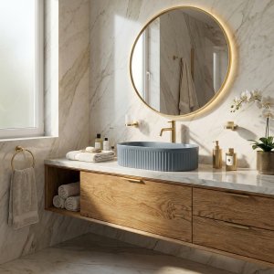 Umywalka Rea Umywalka nablatowa Rea Vanda Blueberry Matt 4