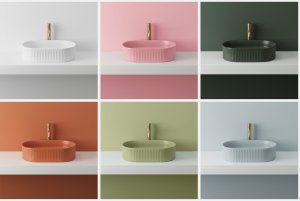 Umywalka Rea Umywalka nablatowa Rea Vanda Blueberry Matt 6