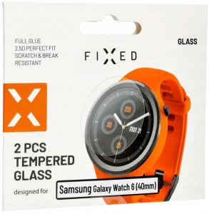 Fixed Szkło ochronne do smartwatcha Samsung Galaxy Watch 6 40mm, 2 sztuki, przezroczyste (FIXGW-1206) 4