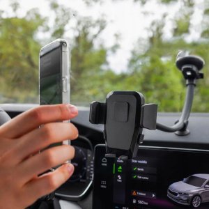 Fixed FIXED Iconiq Uniwersalny uchwyt samochodowy Flex XL na szybę lub deskę rozdzielczą, czarny 2