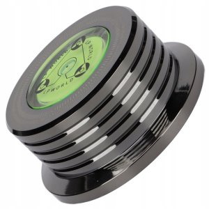 Gramofon Docisk płyt winylowych gramofonowy stabilizator winyli aluminiowy CZARNY 3