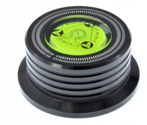 Gramofon Docisk płyt winylowych gramofonowy stabilizator winyli aluminiowy CZARNY 4