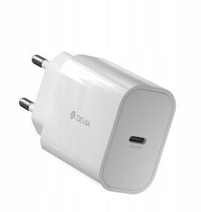 Ładowarka Devia ładowarka sieciowa Smart PD 20W 1x USB-C biała + kabel Lightning - USB-C V2 2
