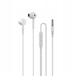 Słuchawki Devia słuchawki przewodowe Kintone A3 jack 3,5mm douszne białe 2