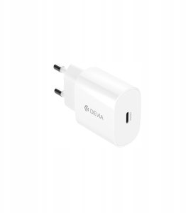 Ładowarka Devia ładowarka sieciowa Rocket PD 20W 1x USB-C biała + kabel USB-C - Lightning 2