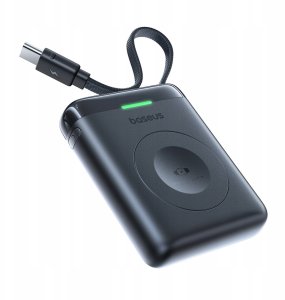 Ładowarka Baseus EnerFill FW11 Przenośna Ładowarka Bezprzewodowa do Apple Watch z Wbudowanym Kablem 5W Czarny 9