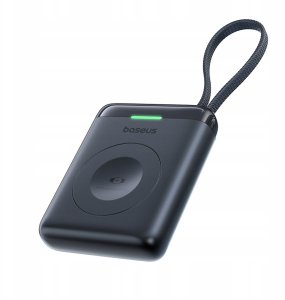 Ładowarka Baseus EnerFill FW11 Przenośna Ładowarka Bezprzewodowa do Apple Watch z Wbudowanym Kablem 5W Czarny 10