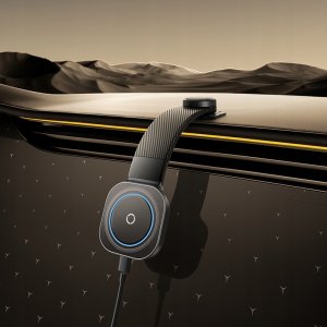 Baseus PrimeTrip C03Pro Uchwyt samochodowy magnetyczny z bezprzewodowym ładowaniem naklejany czarny 2