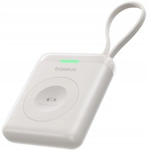 Ładowarka Baseus EnerFill FW11 Przenośna Ładowarka Bezprzewodowa do Apple Watch z Wbudowanym Kablem 5W Biały 2