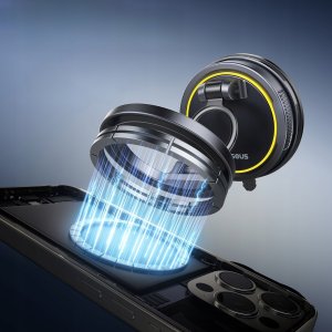 Baseus PrimeTrip VC2 Flex Magnetyczny Uchwyt Samochodowy z Przyssawką Czarny 7