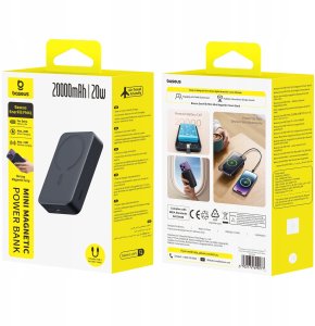 Powerbank Baseus EnerFill FM41 Ultra-Mini Magnetyczny Power Bank 20W 20000mAh Czarny 7