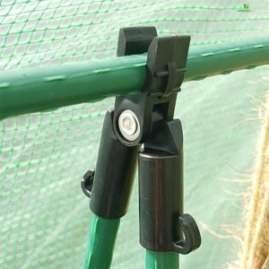 GardenPlus Podpora z siatką na pomidory - Stelaż ogrodowy na pnącza 11mm 1,5x2,6m 9