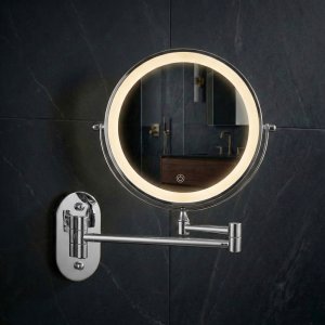 Lusterko kosmetyczne Rea Lustro ścienne kosmetyczne LED Glow Chrom 3