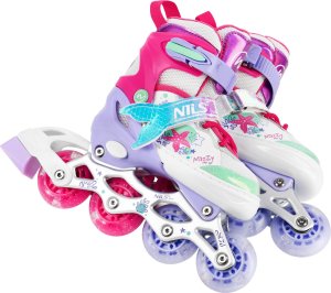 Rolki Nils Extreme NH18150 4w1 ŁYŻWOROLKI Z WYM. PŁOZĄ HOKEJOWĄ MAZZY ROZM. M(35-38) NILS FUN 11