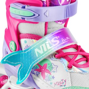 Rolki Nils Extreme NH18150 4w1 ŁYŻWOROLKI Z WYM. PŁOZĄ HOKEJOWĄ MAZZY ROZM. M(35-38) NILS FUN 8