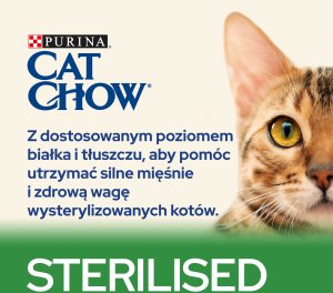 Purina PURINA Cat Chow Sterilised Karma bogata w indyka 1,5kg 3
