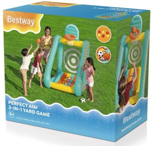 Bestway Bestway Gra ogrodowa 3w1 koszykówka + piłka nożna + cel 127x109x178cm 52813 EDUKAMP 14