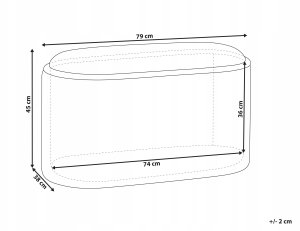 Beliani Ławka ze schowkiem ARTAS sznurkowy Szary 3