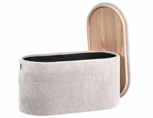 Beliani Ławka ze schowkiem ARTAS sznurkowy Szary 5