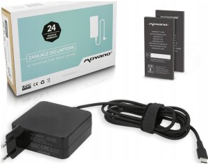 Zasilacz do laptopa Movano Zasilacz Movano 65W USB type C USB-C (black) 5