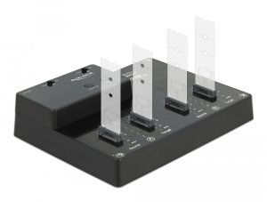 Stacja dokująca Delock DeLOCK Stacja dokująca M.2 dla 4 x M.2 NVMe PCIe SSD z funkcją klonowania 6