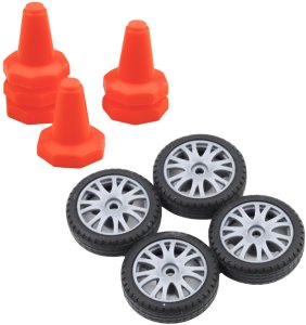 LeanToys Samochód Do Driftu Zdalnie Sterowany RC Coupe Wymienne Koła Czarny 1:24 4