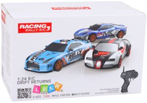 LeanToys Samochód Do Driftu Zdalnie Sterowany RC Coupe Wymienne Koła Czarny 1:24 5