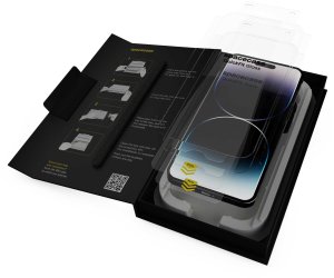 SpaceCase 2x Szkło hartowane z aplikatorem SPACECASE QuickFit Glass do iPhone 14 Pro Max 8