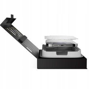 SpaceCase 2x Szkło hartowane z aplikatorem SPACECASE QuickFit Glass do iPhone 12 Pro Max 10