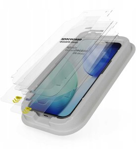 SpaceCase 2x Szkło hartowane z aplikatorem SPACECASE QuickFit Glass do iPhone 16 Pro Max 8