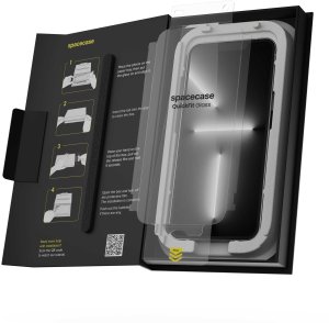 SpaceCase 2x Szkło hartowane z aplikatorem SPACECASE QuickFit Glass do iPhone 13 Pro Max/14 Plus 10