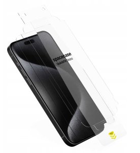 SpaceCase 2x Szkło hartowane z aplikatorem SPACECASE QuickFit Glass do IPhone 15 Pro Max 4