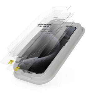 SpaceCase 2x Szkło hartowane z aplikatorem SPACECASE QuickFit Glass do IPhone 15 Pro Max 5