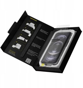 SpaceCase 2x Szkło hartowane z aplikatorem SPACECASE QuickFit Glass do iPhone 12/12 Pro 3