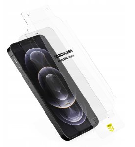 SpaceCase 2x Szkło hartowane z aplikatorem SPACECASE QuickFit Glass do iPhone 12/12 Pro 5
